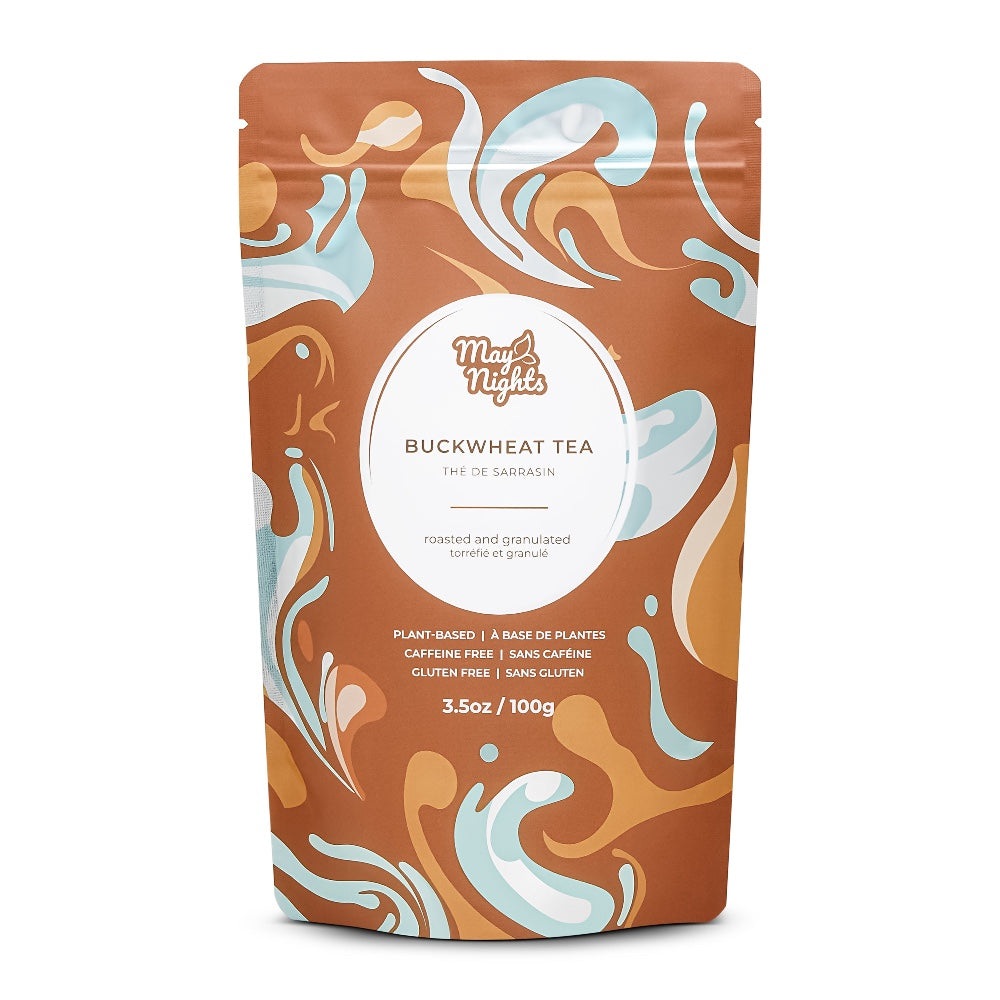May Nights buckwheat tea packaging front